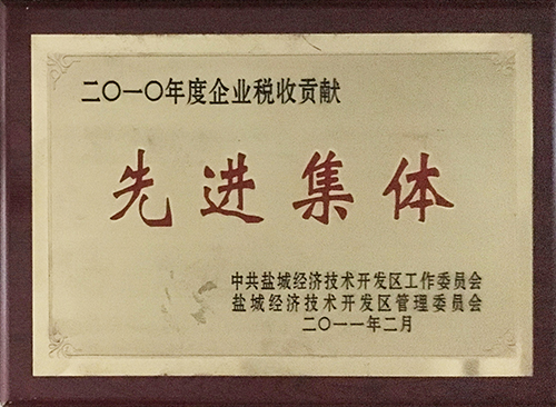 2011年2月鹽城經(jīng)濟(jì)開發(fā)區(qū)授予 企業(yè)稅收貢獻(xiàn)&ldquo;先進(jìn)集體&rdquo;.JPG